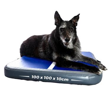 Air Station, 100 x 100 x10cm, Blau